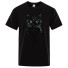 Herren-T-Shirt mit Eule T2164 schwarz