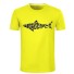 Herren-T-Shirt mit Hai T2377 gelb