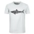 Herren-T-Shirt mit Hai T2377 weiß