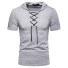 Herren-T-Shirt mit Kapuze T2080 grau