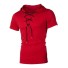 Herren-T-Shirt mit Kapuze T2080 rot