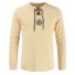 Herren-T-Shirt mit langen Ärmeln T2308 creme