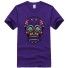 Herren-T-Shirt mit Totenkopf-Motiv T2056 lila