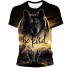 Herren-T-Shirt mit Wolfsprint T2081 2