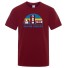 Herren-T-Shirt T2055 weinrot