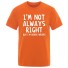 Herren-T-Shirt T2178 orange