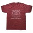 Herren-T-Shirt T2232 burgunderrot