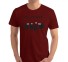 Herren-T-Shirt T2359 weinrot