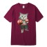 Herren-T-Shirt T2386 weinrot