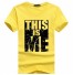 Herren-T-Shirt THIS IS ME J2946 gelb