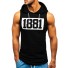 Herren-Tanktop mit Kapuze F1828 schwarz