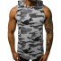 Herren-Tanktop mit Kapuze F1831 dunkelgrau