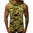 Herren-Tanktop mit Kapuze F1831 khaki