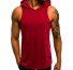 Herren-Tanktop mit Kapuze F1831 rot