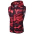 Herren-Tanktop mit Kapuze F1840 rot