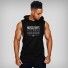 Herren-Tanktop mit Kapuze T1954 schwarz