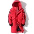 Herren-Winter-Daunenjacke F1265 rot