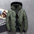 Herren-Winter-Daunenjacke S43 armeegrün