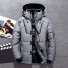 Herren-Winter-Daunenjacke S43 grau