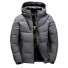 Herren-Winter-Daunenjacke S48 dunkelgrau