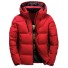 Herren-Winter-Daunenjacke S48 rot