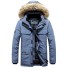 Herren-Winterjacke mit Kapuze S52 blau