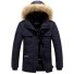 Herren-Winterjacke mit Kapuze S52 dunkelblau