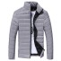 Herren-Winterjacke mit Kragen J2934 grau