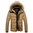 Herren-Winterjacke mit Pelzmantel J2629 khaki