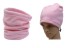 Herren Wintermütze und Halswärmer 2in1 J3240 rosa