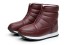 Herren-Winterstiefel mit Fell J1539 weinrot