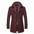 Herren-Winterwollmantel S61 violett