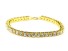 Herrenarmband mit Steinen golden