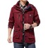 Herrenjacke F1144 dunkelrot