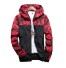 Herrenjacke mit Armeemuster J2042 rot