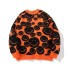 Herrenpullover mit Smileys orange