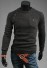 Herrenpullover mit Tasche F308 dunkelgrau