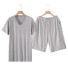 Herrenpyjama T2403 grau