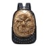 Herrenrucksack mit Totenkopf E962 golden