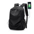 Herrenrucksack mit USB E973 schwarz