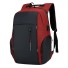 Herrenrucksack mit USB E997 rot