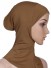 Hidżab kobiet brązowy