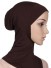 Hidżab kobiet ciemny brąz