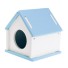 Holzhaus für Nagetiere C853 blau