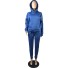 Hoodie und Jogginghose für Damen B889 blau