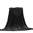 Hrejivá flanelová deka 100 x 150 cm čierna