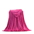 Hřejivá flanelová deka 100 x 150 cm tmavě růžová
