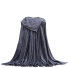 Hřejivá flanelová deka 100 x 150 cm tmavě šedá