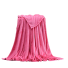 Hřejivá flanelová deka 150 x 200 cm růžová