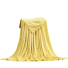 Hrejivá flanelová deka 200 x 230 cm žltá